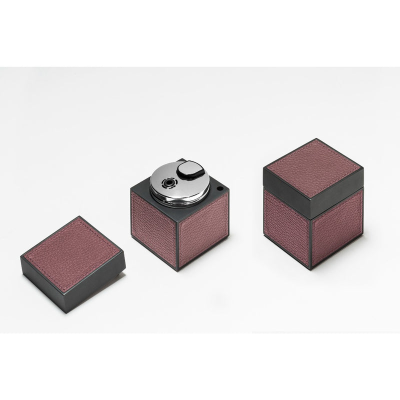 Styled curzio lighter in deer printed calfskin leather by giobagnara