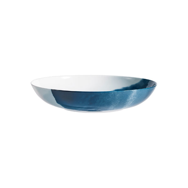 Limoges porcelain deep plate Abysses with marine-inspired design