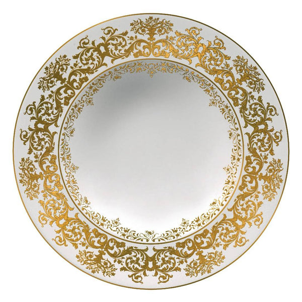 Deep Plate with Rim 23cm - Chelsea Gold Fond Blanc