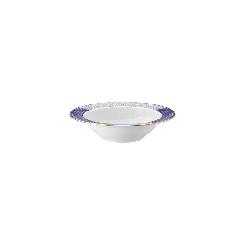 Side view of the deep-plate-with-rim-francis-carreau-blue-rosenthaldeep-plate-with-rim-francis-carreau-blue-rosenthal