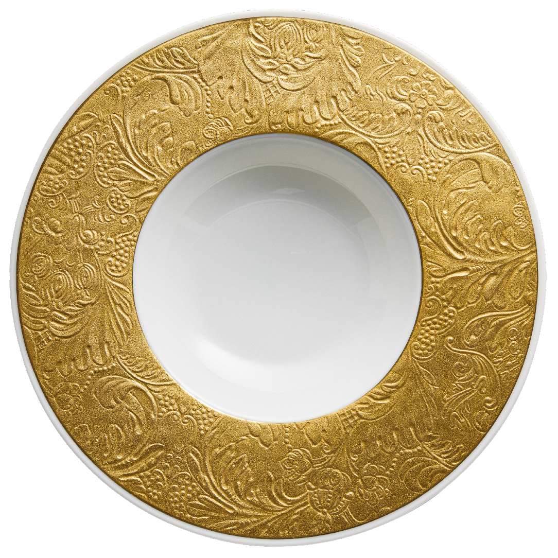 Deep Plate with Rim – Italian Renaissance Gold | Raynaud – Amiramour