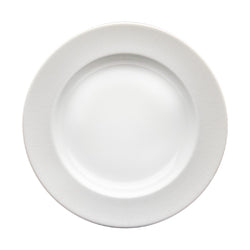 Deep serving platter in engraved white Limoges porcelain – Infini White by Haviland