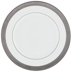 Raynaud Ambassador Platine porcelain dessert plate 19cm with platinum inlay and Renaissance-inspired border
