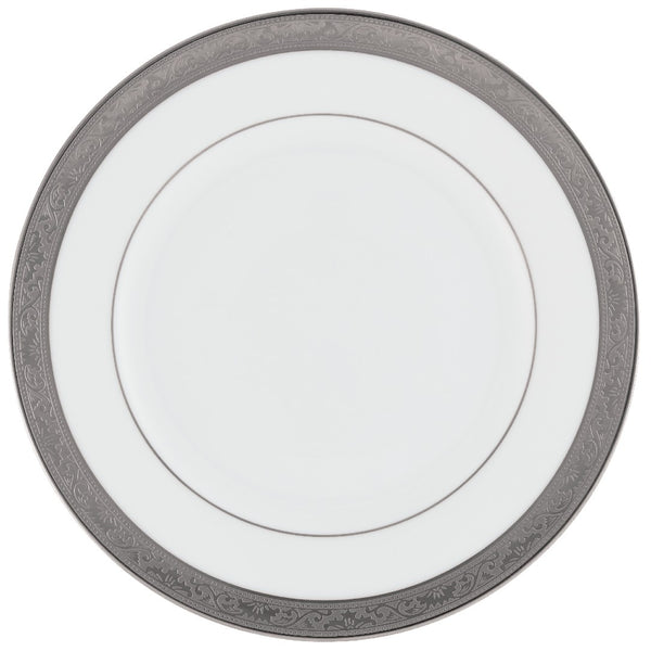 Raynaud Ambassador Platine porcelain dessert plate 19cm with platinum inlay and Renaissance-inspired border