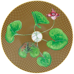 Raynaud porcelain dessert plate Trésor Fleuri with asarum motif