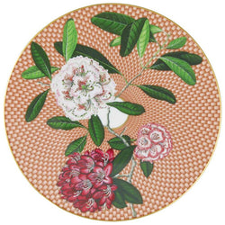 Raynaud porcelain dessert plate Trésor Fleuri with rhododendron motif