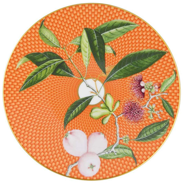 Raynaud porcelain dessert plate Trésor Fleuri with water apple motif