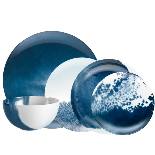 Raynaud Abysses 30-piece dinnerware set in Limoges porcelain
