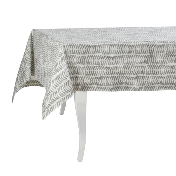 Tablecloth with a geometric pattern on a white background