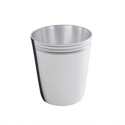 silver-plated baby cup with triple-line rim by Ercuis