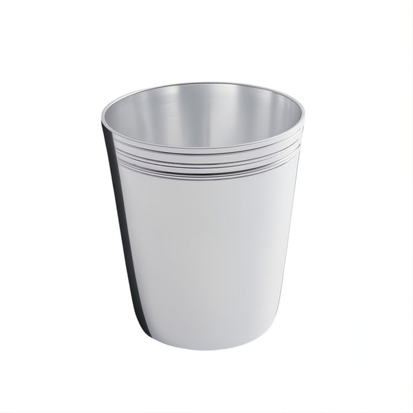 silver-plated baby cup with triple-line rim by Ercuis