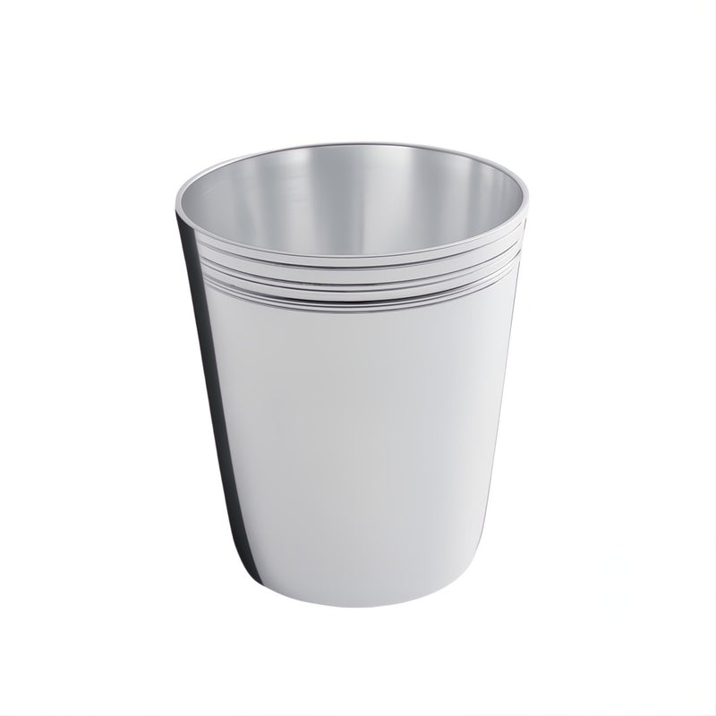silver-plated baby cup with triple-line rim by Ercuis