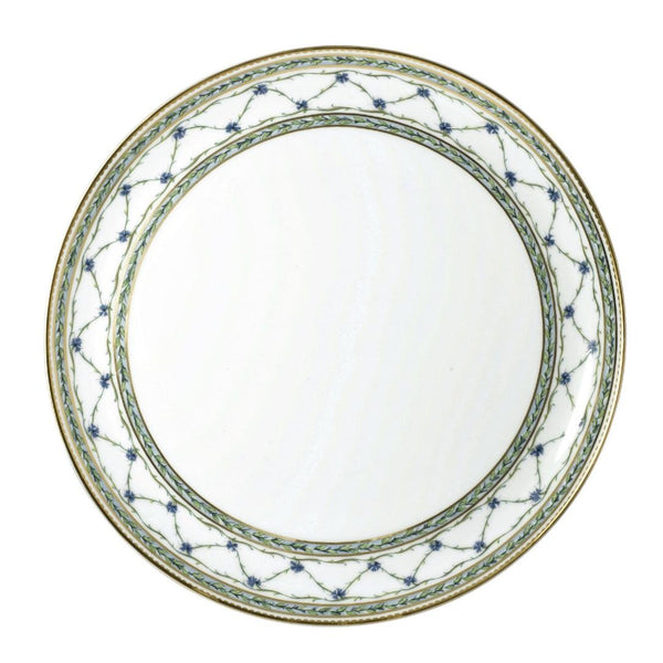 Flat Cake Serving Platter Allée du Roy porcelain by Raynaud