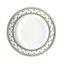 Flat Chop Plate from the Allée du Roy collection. Crafted in Limoges porcelain, a refined serving piece for elegant dining and entertaining.