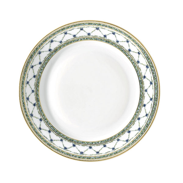 Flat Chop Plate from the Allée du Roy collection. Crafted in Limoges porcelain, a refined serving piece for elegant dining and entertaining.
