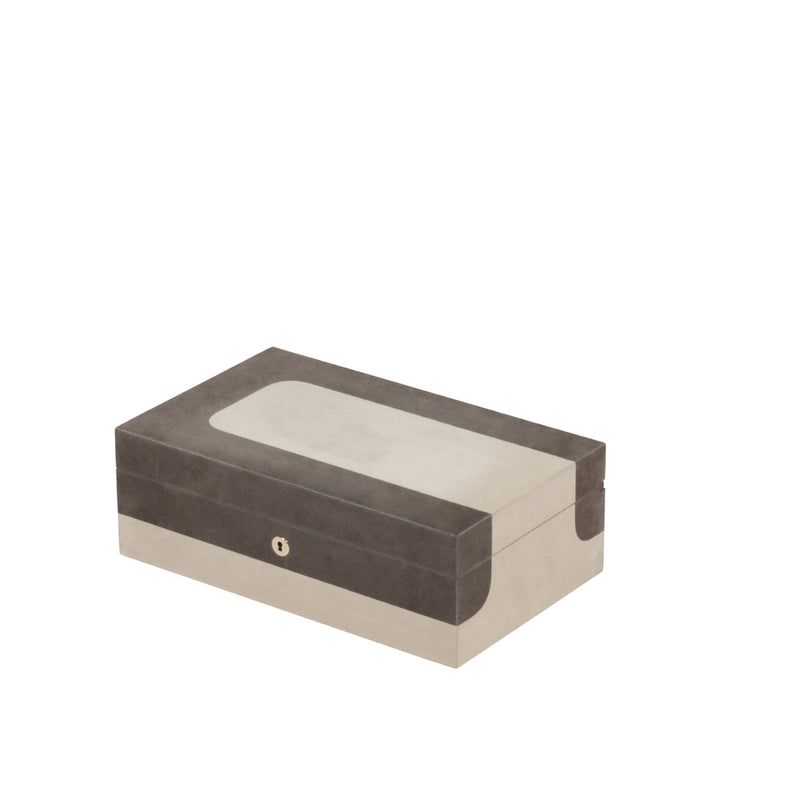 'Flow' Humidor Large in White and Smoke by Giobagnara