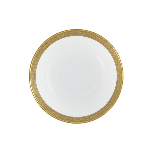 Porcelain fruit saucer with gold inlay from the Ambassador Gold collection by Raynaud