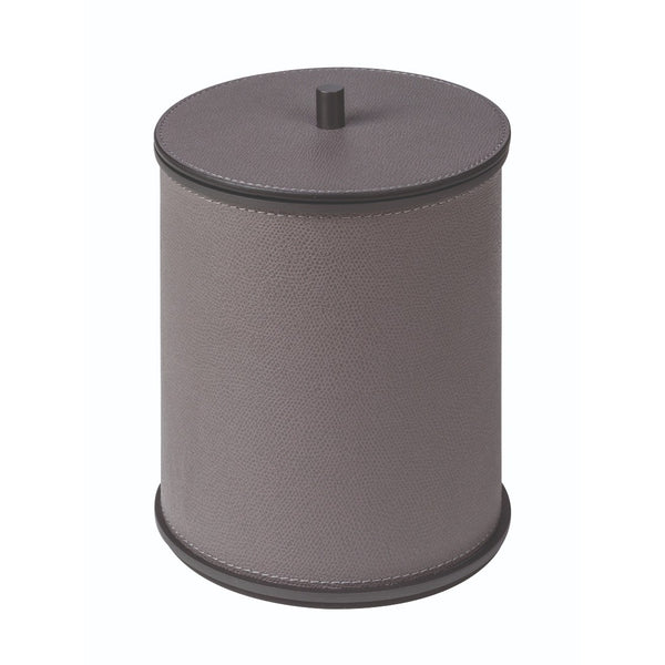 Positano Ice Bucket in leather with chrome finish by Giobagnara