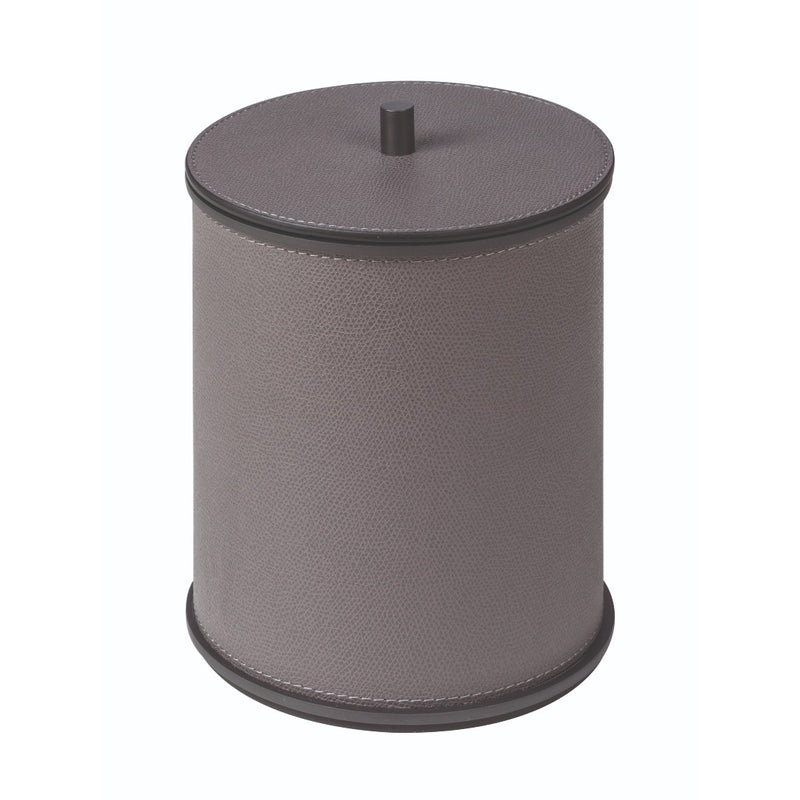 Positano Ice Bucket in leather with chrome finish by Giobagnara