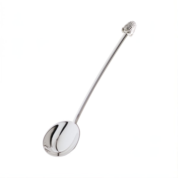 Silver-plated jam spoon with raspberry detail by Sonja Quandt