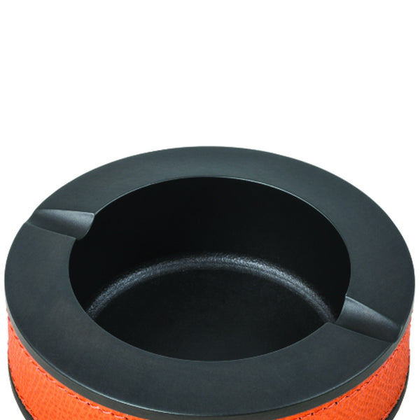 jasper ashtray in leather by giobagnara solid metal luxury smoking accessory