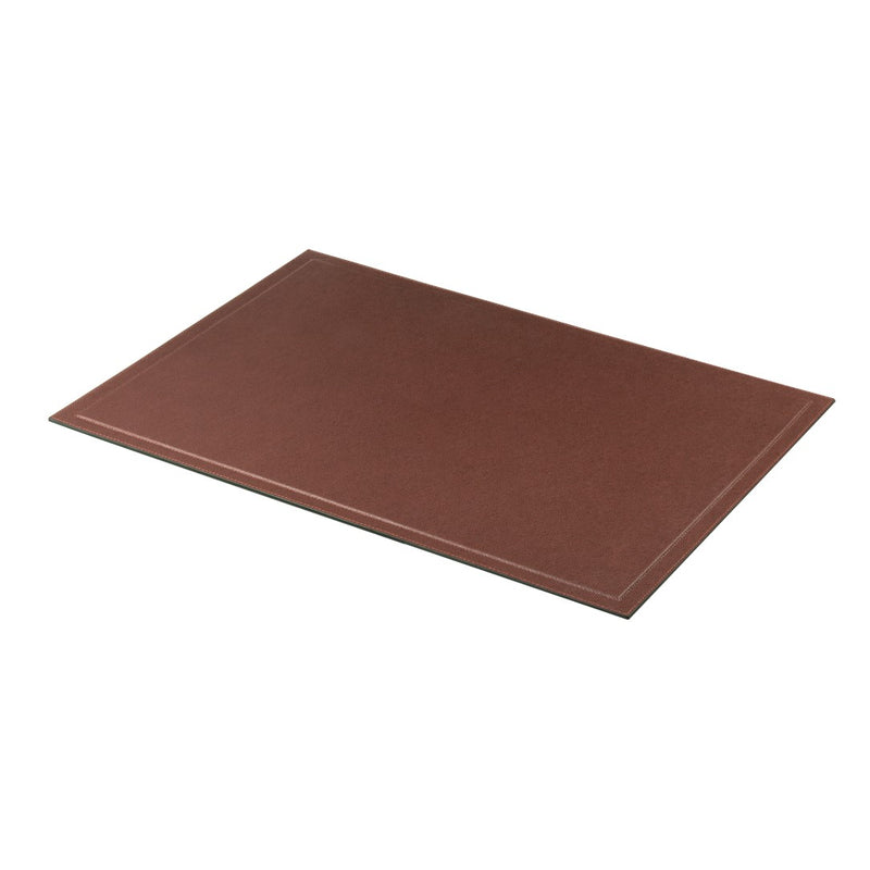Large Giobagnara leather desk blotter Phil in Golf leather, minimalist rigid writing pad