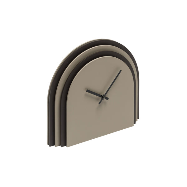 Amiramour Leather Desk Clock 'Central' by Giobagnara x Rudi 