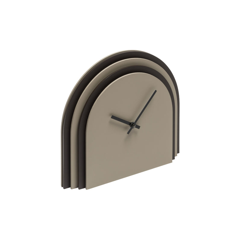Amiramour Leather Desk Clock 'Central' by Giobagnara x Rudi 
