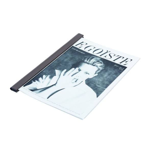 Giobagnara leather magnetic sheets holder gripping a magazine with strong inner magnetic clasp