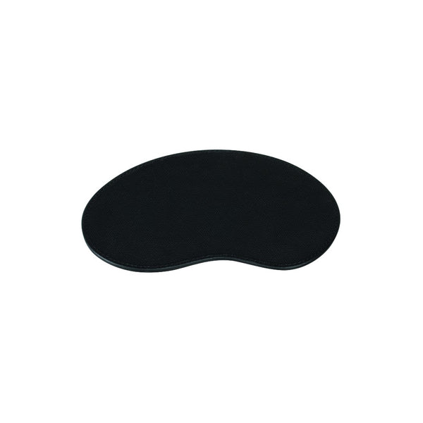 Giobagnara Nello leather mouse pad with organic curved shape in Golf leather