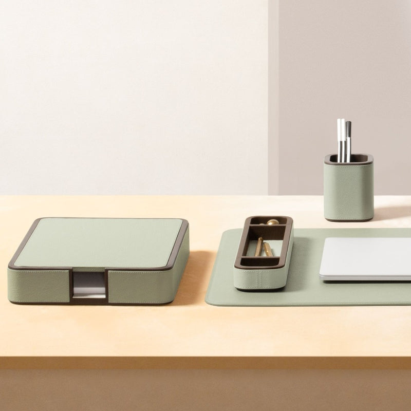 Styled Leather Pen Holder in Pelle Frau by Giobagnara x Poltrona Frau