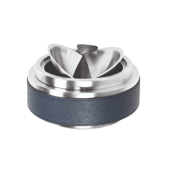 libeccio tipping windproof ashtray in leather by giobagnara luxury ashtray