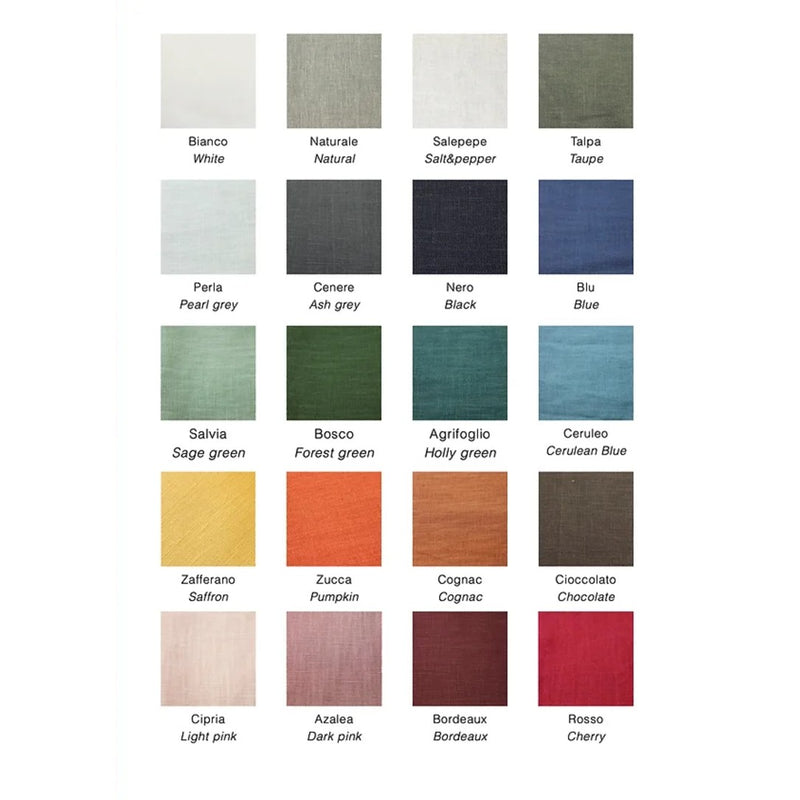 Color swatch chart with various color names and corresponding color squares.