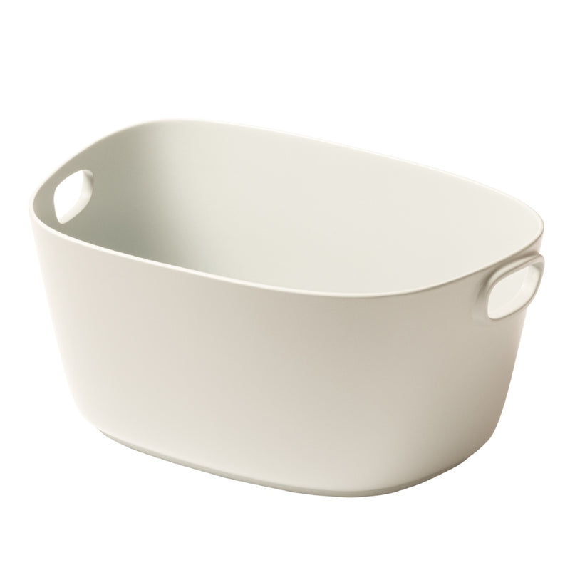 Maris champagne bucket for 5 in cast aluminium by Kelly Wearstler x Giobagnara, ivory finish