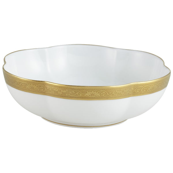 16cm porcelain melon bowl with gold inlay from the Ambassador Gold collection by Raynaud