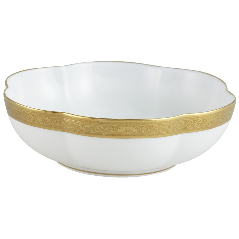 16cm porcelain melon bowl with gold inlay from the Ambassador Gold collection by Raynaud