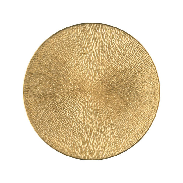 Minéral Gold bread and butter plate by Raynaud, Limoges porcelain with gold relief
