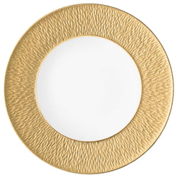 Minéral Gold dinner plate 27cm by Raynaud, Limoges porcelain with gold relief detailing