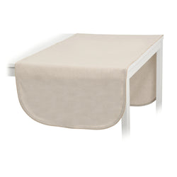 Beige table runner on a white background