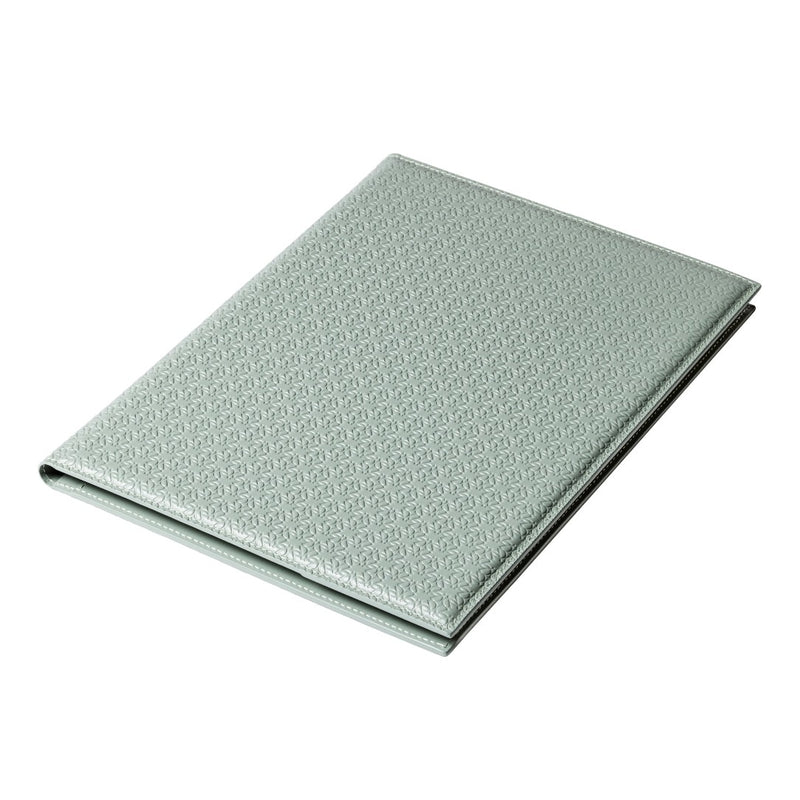 Large closed Monogram leather notepad holder by Giobagnara x Elie Saab with padded cover and ivory sheets