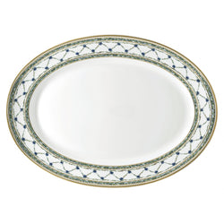 Oval Platter 41cm Allée du Roy porcelain by Raynaud