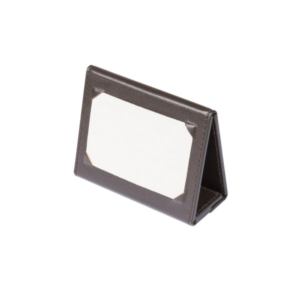Place Card Holder Aspen in Leather with Magnetic Closure by Giobagnara