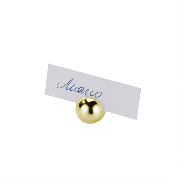 Sfera Gold Plated Place Card Holders by Greggio styled