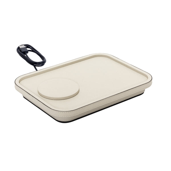'Polo' Leather Wireless Charger Large by Giobagnara