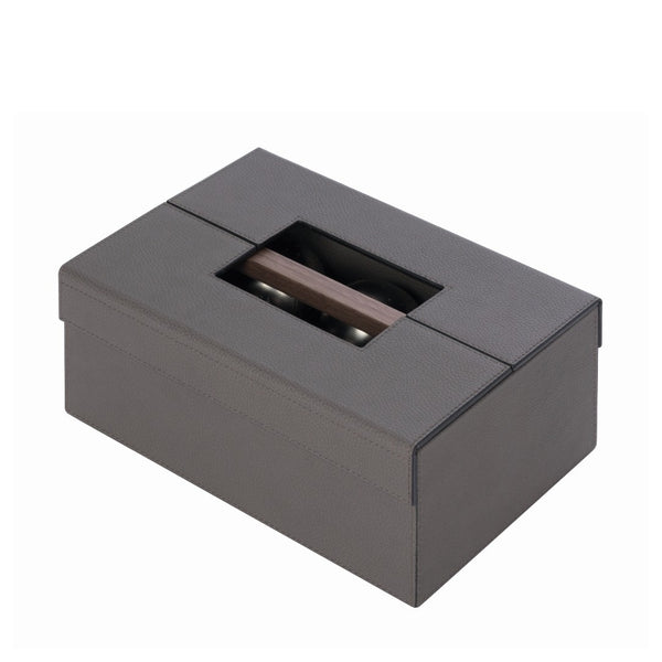 case with Luxury leather pétanque bocce game set with stainless steel balls by Giobagnara