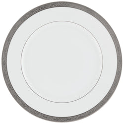 Ambassador Platine porcelain presentation plate by Raynaud with platinum inlay and Renaissance-style border design