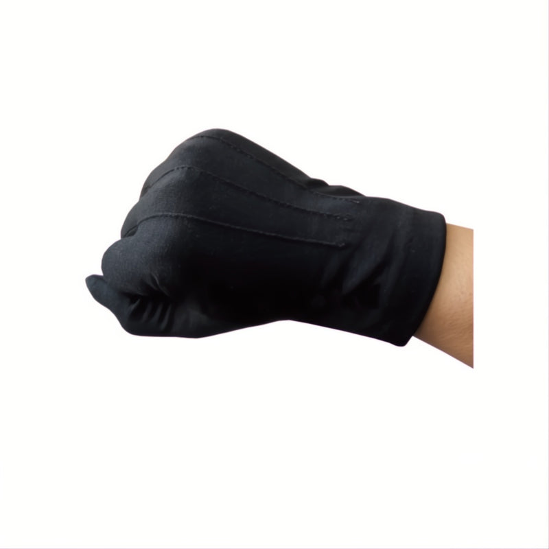 Black glove on a white background
