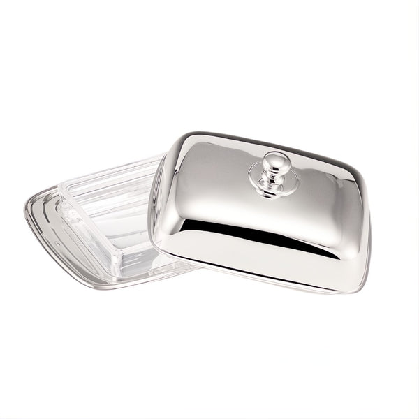 Rectangular Butter Dish Venezia Silver-Plated by Greggio