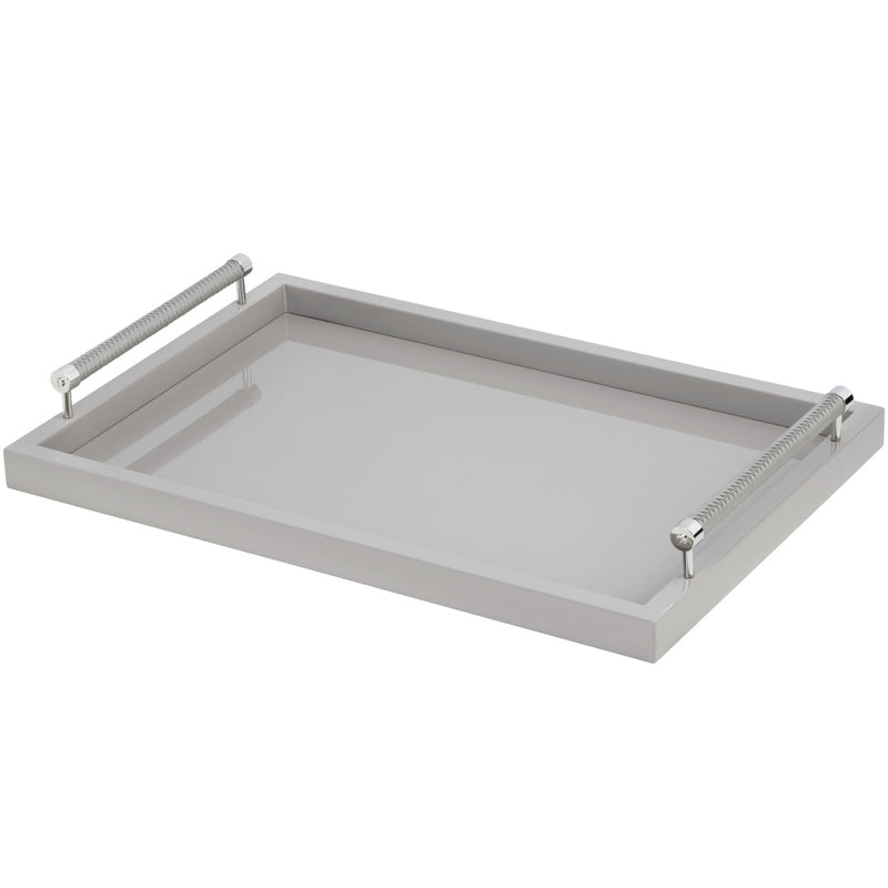 Rectangular Lacquer Tray with Handles Diana by Riviere x Giobagnara
