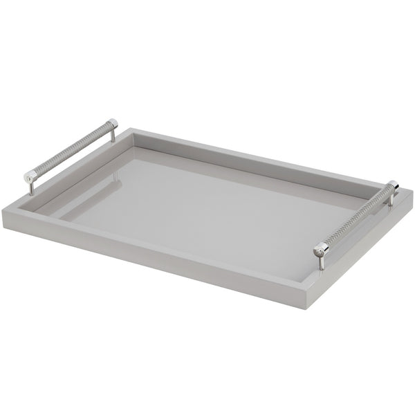 Rectangular Lacquer Tray with Handles Diana by Riviere x Giobagnara
